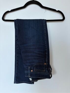 Madewell Dark Indigo Cropped Ankle Jeans